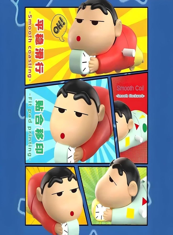 lizepto Shinchan Toy for Kids, Crawling Shinchan Action Figure Movable Toy for Babies, Key Operated Wind Up Toys for Kids (Shinchan Toy) - Image 5